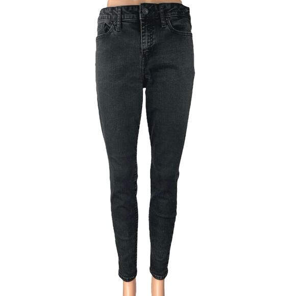 Gap Women's Black High Waisted Stretch Legging Skinny Denim Jeans Size 30R - Picture 1 of 6
